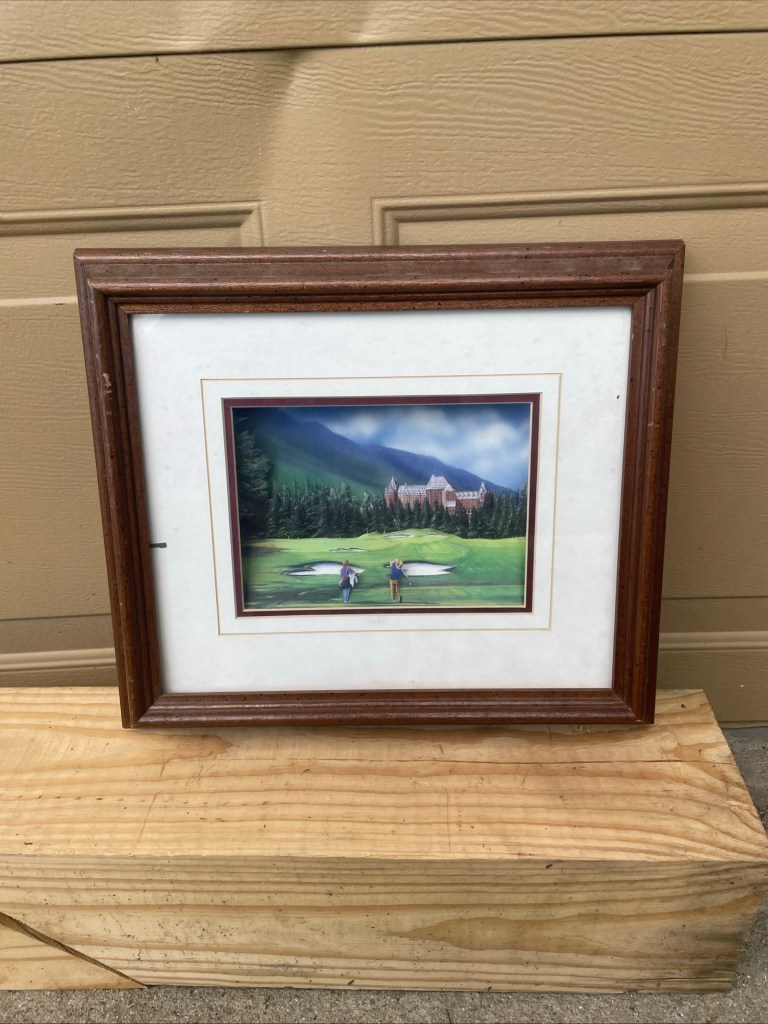 Vtg Solid Wood Picture Sz 9” X 12” Picture/Painting Frame Wall Hang
