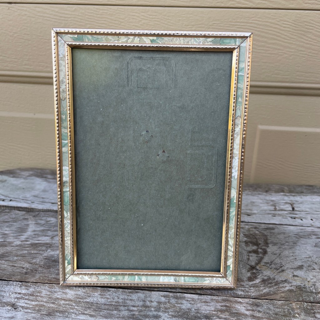 Ornate Floral Picture Frame Brass Flower Design 6x4